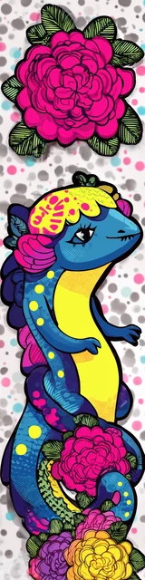 Free dragon bookmark featuring a cute dragon